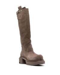 Мужские коричневые замшевые ботинки челси от Rick Owens