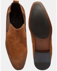 Мужские коричневые замшевые ботинки челси от Asos