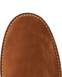 Мужские коричневые замшевые ботинки челси от Folk