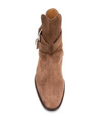 Мужские коричневые замшевые ботинки челси от Amiri