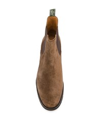 Мужские коричневые замшевые ботинки челси от Polo Ralph Lauren