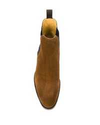 Мужские коричневые замшевые ботинки челси от Scarosso