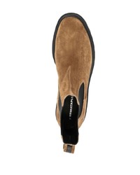 Мужские коричневые замшевые ботинки челси от Premiata