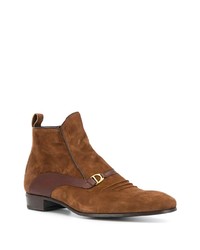 Мужские коричневые замшевые ботинки челси от Lidfort