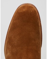Мужские коричневые замшевые ботинки челси от Grenson