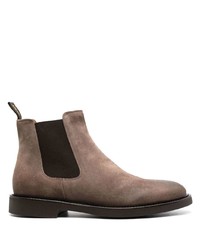 Мужские коричневые замшевые ботинки челси от Doucal's