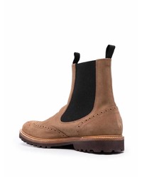 Мужские коричневые замшевые ботинки челси от Eleventy