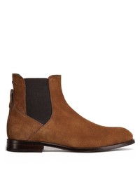 Мужские коричневые замшевые ботинки челси от Ermenegildo Zegna