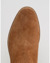 Мужские коричневые замшевые ботинки челси от Base London