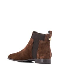 Женские коричневые замшевые ботинки челси от Tod's