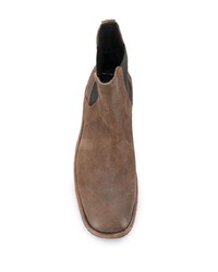 Мужские коричневые замшевые ботинки челси от Moma