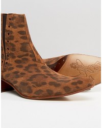 Мужские коричневые замшевые ботинки челси от Jeffery West