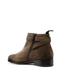 Мужские коричневые замшевые ботинки челси от Doucal's