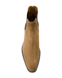Мужские коричневые замшевые ботинки челси от Givenchy