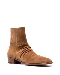 Мужские коричневые замшевые ботинки челси от Amiri