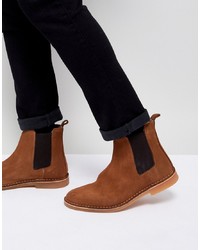 Мужские коричневые замшевые ботинки челси от Selected Homme