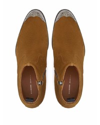 Мужские коричневые замшевые ботинки челси от Giuseppe Zanotti