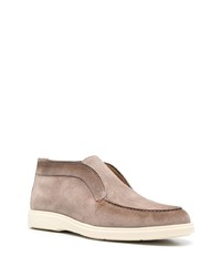 Мужские коричневые замшевые ботинки челси от Santoni
