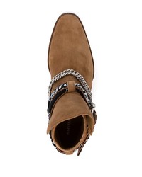 Мужские коричневые замшевые ботинки челси от Amiri