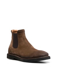 Мужские коричневые замшевые ботинки челси от Silvano Sassetti
