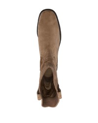 Мужские коричневые замшевые ботинки челси от Lemaire