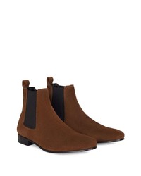 Мужские коричневые замшевые ботинки челси от Giuseppe Zanotti