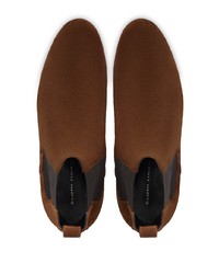 Мужские коричневые замшевые ботинки челси от Giuseppe Zanotti