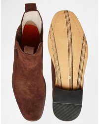 Мужские коричневые замшевые ботинки челси от Bellfield