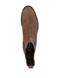 Мужские коричневые замшевые ботинки челси от Tod's