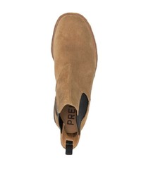 Мужские коричневые замшевые ботинки челси от Premiata