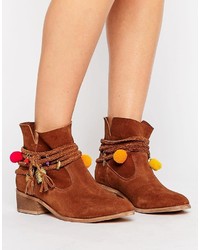 Женские коричневые замшевые ботинки от Asos