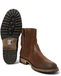 Мужские коричневые замшевые ботинки от Belstaff
