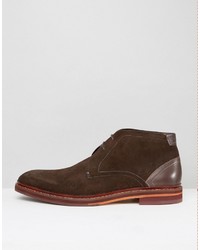 Мужские коричневые замшевые ботинки от Ted Baker