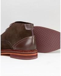 Мужские коричневые замшевые ботинки от Ted Baker