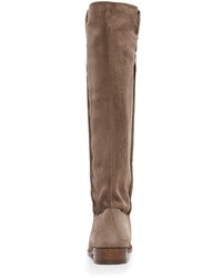 Женские коричневые замшевые ботинки от Frye