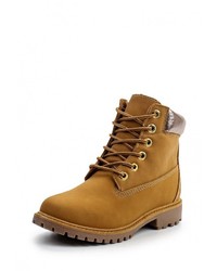 Женские коричневые замшевые ботинки от Exquily