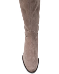 Женские коричневые замшевые ботинки от Unützer