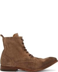 Мужские коричневые замшевые ботинки от Hudson
