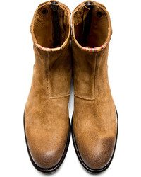 Мужские коричневые замшевые ботинки от Paul Smith