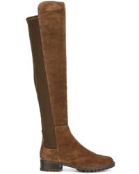 Женские коричневые замшевые ботинки от Stuart Weitzman
