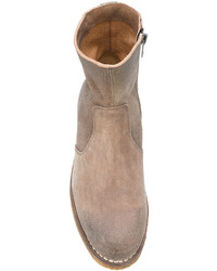 Мужские коричневые замшевые ботинки от Maison Margiela