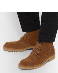 Мужские коричневые замшевые ботинки от Dries Van Noten