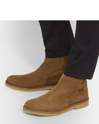 Мужские коричневые замшевые ботинки от Ami
