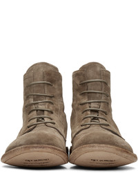Мужские коричневые замшевые ботинки от Officine Creative