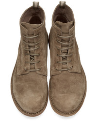 Мужские коричневые замшевые ботинки от Officine Creative