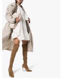 Коричневые замшевые ботфорты от Jennifer Chamandi