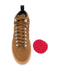 Мужские коричневые замшевые высокие кеды от Veja