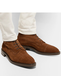 Мужские коричневые замшевые классические ботинки от Edward Green