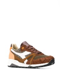 Мужские коричневые замшевые кроссовки от Diadora