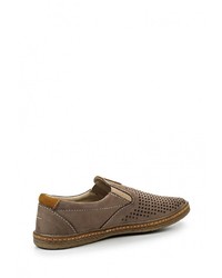Мужские коричневые замшевые лоферы от Calipso